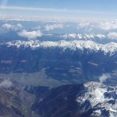 Flugwegposition um 12:52:02: Aufgenommen in der Nähe von 39020 Schnals, Bozen, Italien in 5044 Meter